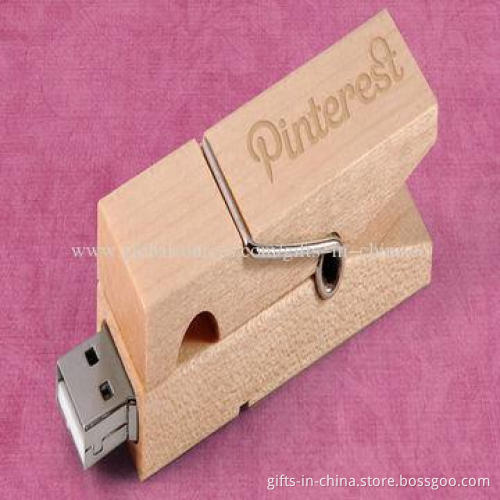 Wooden USB Flash Drive, More than 1,000,000 Times Data Encryption, Customized Logos